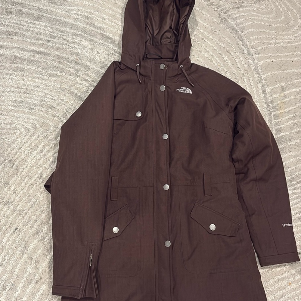 The North Face Brown Hooded Ski Jacket